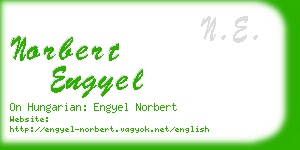 norbert engyel business card